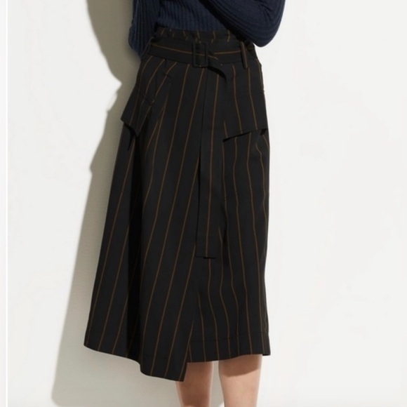 Vince Women’s Belted Striped Utility Skirt NWT - Picture 4 of 8